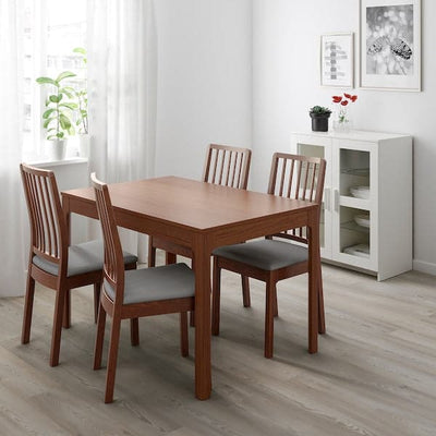 EKEDALEN Extendable table - brown 120/180x80 cm , 120/180x80 cm - best price from Maltashopper.com 30340809