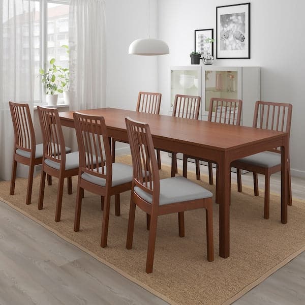 EKEDALEN Extendable table - brown 180/240x90 cm , 180/240x90 cm - best price from Maltashopper.com 90340769