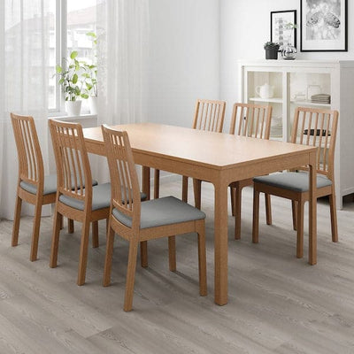 EKEDALEN - Extendable table, oak, 180/240x90 cm - best price from Maltashopper.com 90340774