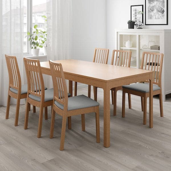 EKEDALEN - Extendable table, oak, 180/240x90 cm - Premium Furniture from Ikea - Just €388.99! Shop now at Maltashopper.com