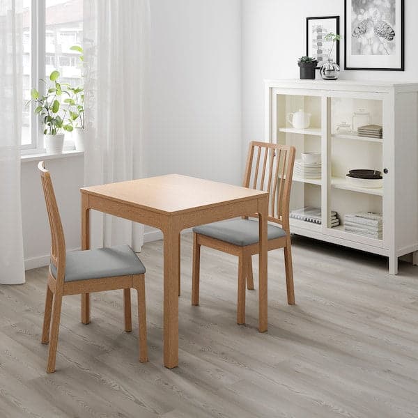 EKEDALEN - Extendable table, oak, 80/120x70 cm - Premium Furniture from Ikea - Just €219.99! Shop now at Maltashopper.com