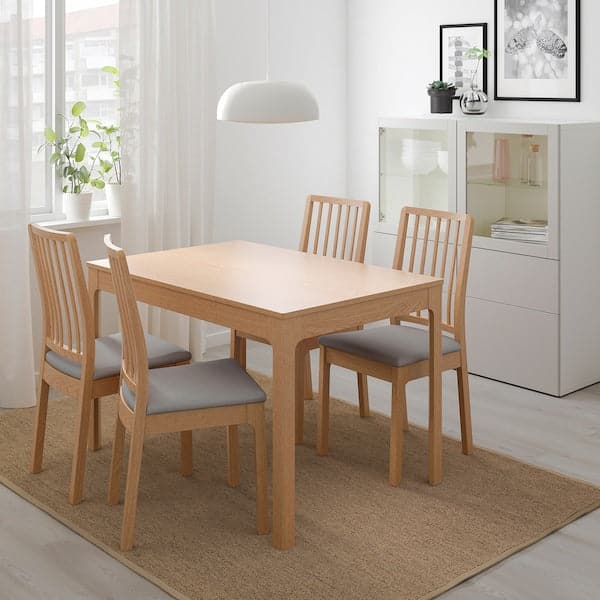 EKEDALEN - Extendable table, oak, 120/180x80 cm - best price from Maltashopper.com 70340812