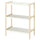 EKENABBEN - EKENABBEN Open shelving unit, aspen/white, 70x34x86 cm
