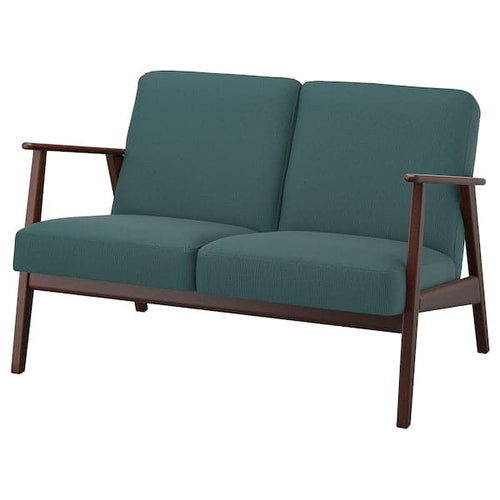 EKENÄSET - 2-seater sofa, Kelinge grey-turquoise ,