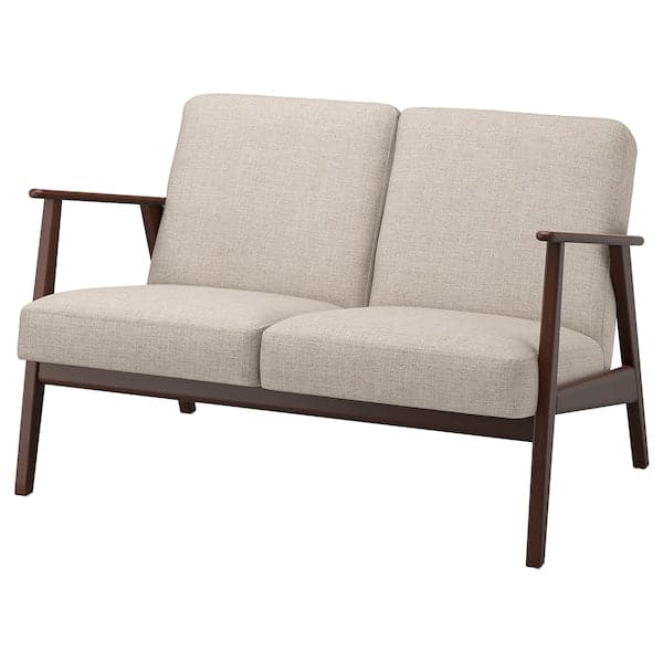 EKENÄSET - 2-seater sofa, Kilanda light beige