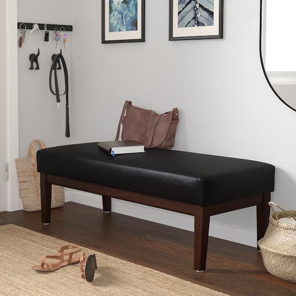 EKENÄSET - Bench, Jonsbyn black, 112 cm , 112 cm - best price from Maltashopper.com 10533535
