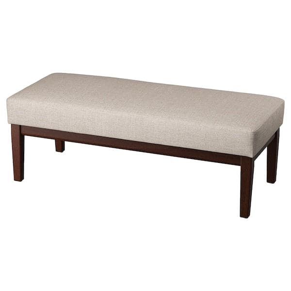 EKENÄSET - Bench, Kilanda light beige, 112 cm - best price from Maltashopper.com 60533533