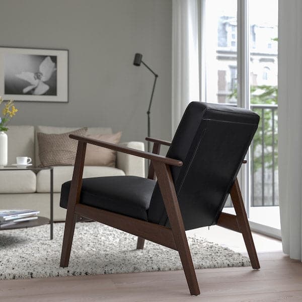 Ikea EKENÄSET - Armchair, Jonsbyn black ,
