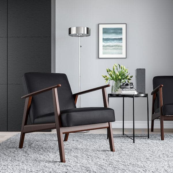 EKENÄSET - Armchair, Jonsbyn black , - best price from Maltashopper.com 70539011