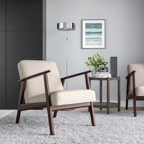 Ikea EKENÄSET - Armchair, Kilanda light beige