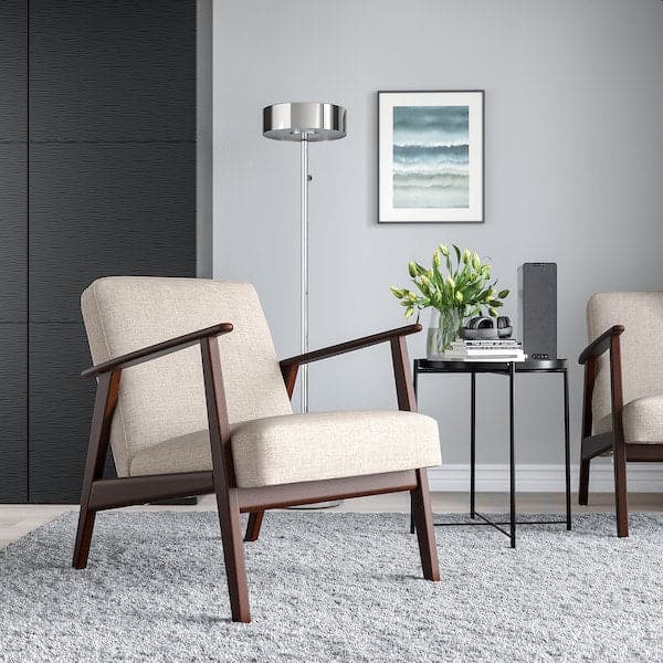 EKENÄSET - Armchair, Kilanda light beige - best price from Maltashopper.com 90533174