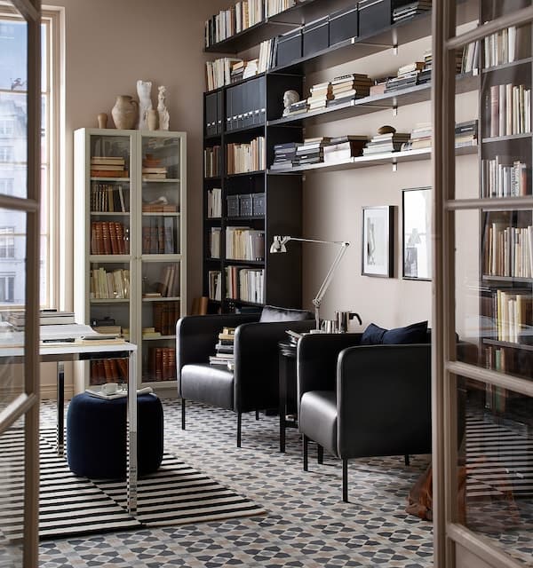 Ikea EKERÖ Armchair - Black Bomstad ,