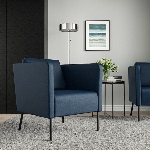 EKERÖ Armchair Skiftebo dark blue , - best price from Maltashopper.com 20262878