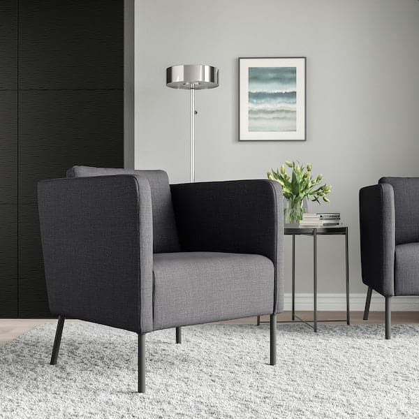 EKERÖ Armchair - Skiftebo dark grey , - best price from Maltashopper.com 60494584