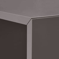 EKET - Cabinet combination with legs, white dark grey/wood, 35x35x80 cm - best price from Maltashopper.com 19386078