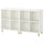 EKET - EKET Cabinet combination with legs, white/wood, 140x35x80 cm