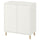 EKET - EKET Cabinet combination with legs, white/wood, 70x35x80 cm