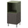 EKET - EKET Cabinet combination with legs, dark grey grey-green/metal, 35x35x80 cm