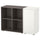 EKET - EKET Cabinet combination with feet, white/dark grey, 105x35x72 cm