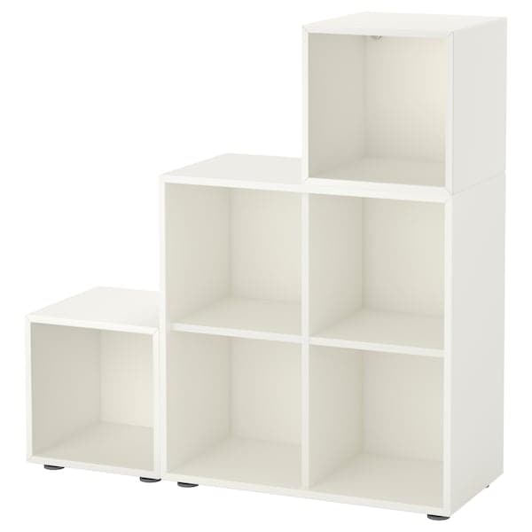 EKET - Cabinet combination with feet, white, 105x35x107 cm - best price from Maltashopper.com 09189200