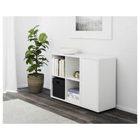 EKET - Cabinet combination with feet, white, 105x35x72 cm - best price from Maltashopper.com 49189203