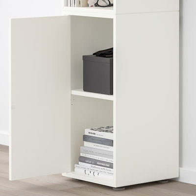 EKET - Cabinet combination with feet, white, 35x35x107 cm - best price from Maltashopper.com 09284650
