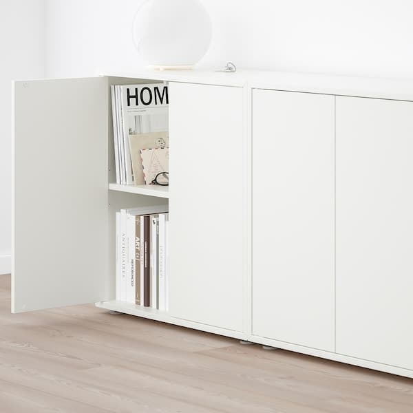 Ikea EKET - Cabinet combination with feet, white, 280x35x72 cm