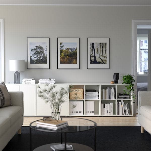 EKET - Cabinet combination with feet, white, 280x35x72 cm - best price from Maltashopper.com 89221055