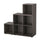 EKET - EKET Cabinet combination with feet, dark grey, 105x35x107 cm