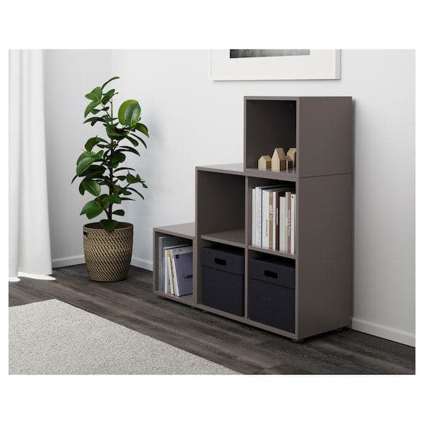 Ikea EKET - Cabinet combination with feet, dark grey, 105x35x107 cm