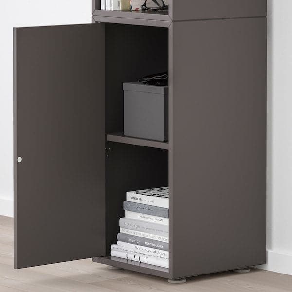 Ikea EKET - Cabinet combination with feet, dark grey, 35x35x107 cm