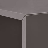 EKET cabinet combination with feet, dark grey, 35x35x107 cm