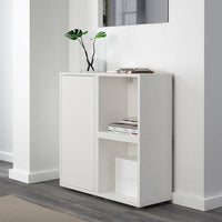 EKET - Cabinet combination with feet, white, 70x35x72 cm - best price from Maltashopper.com 19494474
