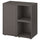 EKET - EKET Cabinet combination with feet, dark grey, 70x35x72 cm