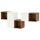 EKET - EKET Wall-mounted cabinet combination, white/walnut effect, 175x35x70 cm