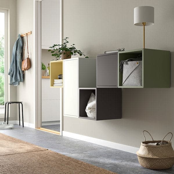 Ikea EKET - Wall-mounted cabinet combination, white/multicolour, 175x35x70 cm