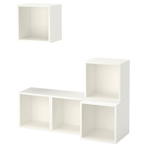 EKET - Wall-mounted cabinet combination, white, 105x35x120 cm