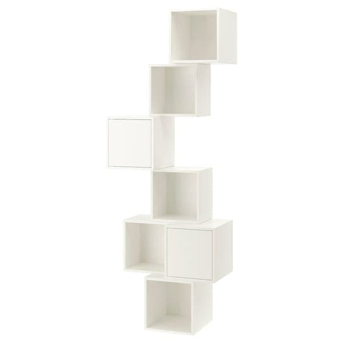 EKET - Wall-mounted cabinet combination, white, 80x35x210 cm