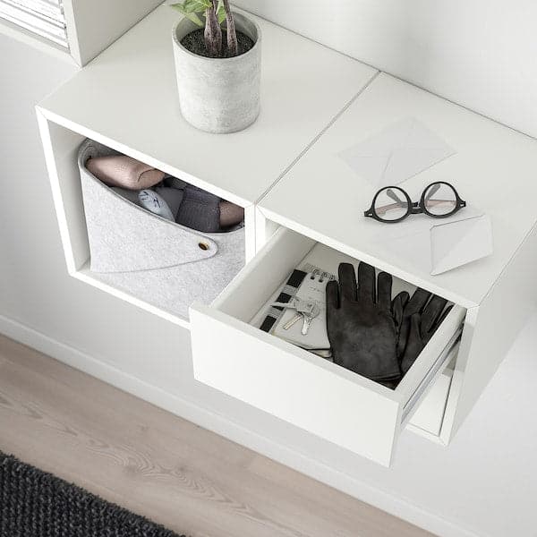 Ikea EKET - Wall-mounted storage combination, white, 105x35x70 cm