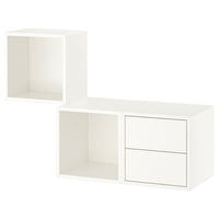 EKET - Wall-mounted storage combination, white, 105x35x70 cm - best price from Maltashopper.com 69336383