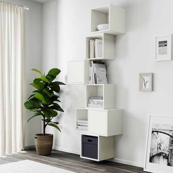 Ikea EKET - Wall-mounted cabinet combination, white, 80x35x210 cm