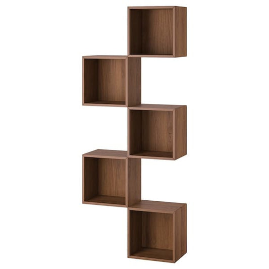Ikea EKET - Wall-mounted storage combination, walnut effect, 70x25x175 cm