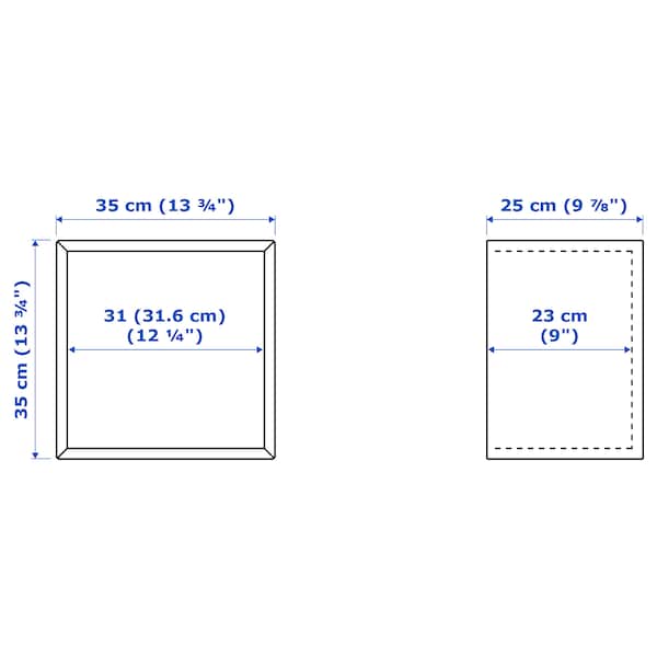 EKET - Wall-mounted cabinet combination, white stained oak effect/white, 105x35x70 cm - best price from Maltashopper.com 39286351