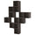 EKET - EKET Wall-mounted cabinet combination, dark grey, 175x35x210 cm