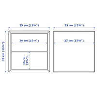 EKET - Wall-mounted cabinet combination, dark grey, 175x35x70 cm - best price from Maltashopper.com 09329390