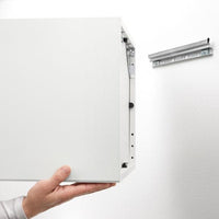 EKET - Wall-mounted cabinet combination, dark grey, 80x35x210 cm - best price from Maltashopper.com 59189127