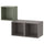 EKET - EKET Wall-mounted cabinet combination, grey-green/dark grey, 105x35x70 cm