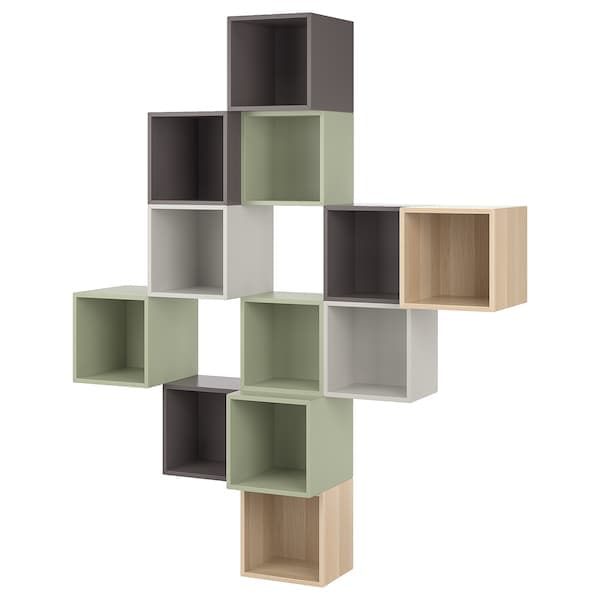 EKET - Wall-mounted cabinet combination, multicolour 1