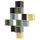 EKET - EKET Wall-mounted cabinet combination, multicolour/dark grey, 175x35x210 cm