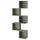 EKET - EKET Wall-mounted storage combination, multicolour/grey-green